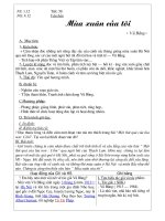 Tiết 58 Mùa xuân của tôi