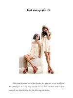 Gót son quyến rũ