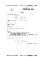ĐỀ THI KSCL TOAN 9 GIỬA KỲ 1/2010-2011