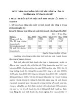 THỰC TRẠNG HOẠT ĐỘNG TIÊU THỤ SẢN PHẨM TẠI CÔNG TY THƯƠNG MẠI  TƯ VẤN VÀ ĐẦU TƯ