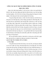 CÔNG TÁC QUẢN TRỊ TÀI CHÍNH TRONG CÔNG TY BÁNH  KẸO  HẢI  CHÂU