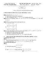 ĐỀ THI HỌC KỲ 1 Năm học: 2009-2010