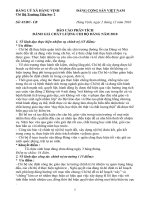 ĐÁNH GIÁ CƠ SỞ ĐẢNG NĂM 2010