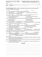 Kiểm tra HKI Địa 6 có ma trận đáp án