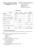 Đề thi học kì I lịch sử 6