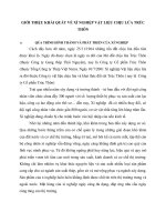 GIỚI THIỆU KHÁI QUÁT VỀ XÍ NGHIỆP VẬT LIỆU CHỊU LỬA TRÚC THÔN