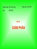 Bài 30: Giảm phân