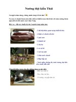 Nướng thịt kiểu Thái