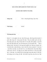 ĐỀ CƯƠNG MÔN KINH TẾ VĨ MÔ NÂNG CAO