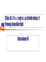 Các đối tượng của trình duyệt