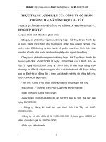 THỰC TRẠNG LỢI NHUẬN CỦA CÔNG TY CỔ PHẦN THƯƠNG MẠI VÀ TỔNG HỢP I HÀ TÂY