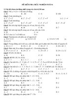 100 cau traéc nghiem toan 6