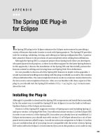 The Spring IDE Plug-in for eclipse