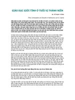 Giáo dục giới tính ở tuổi vị thành niên