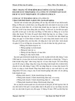 THỰC TRẠNG VỀ TÌNH HÌNH HOẠT ĐỘNG SẢN XUẤT KINH DOANH XUẤT NHẬP KHẨU CỦA CÔNG TY CỔ PHẦN SẢN XUẤT DỊCH VỤ XUẤT NHẬP KHẨU TỪ LIÊM-TULTRACO