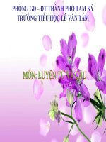 LTVC: Vị ngữ trong câu kể Ai làm gì ?