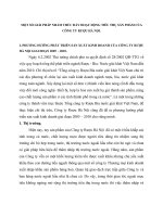 MỘT SỐ GIẢI PHÁP NHẰM THÚC ĐẨY HOẠT ĐỘNG TIÊU THỤ SẢN PHẨM CỦA CÔNG TY RƯỢU HÀ NỘI
