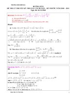 ĐA(đã chỉnh) ĐỀ THI CHỌN GVG cấp huyện - Bá thước