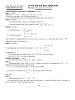 Đề&HD TS ĐH Toán 2010 số 43