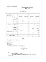 ĐỀ THI THỬ (số 3) HKI 10-CB (có đáp án)