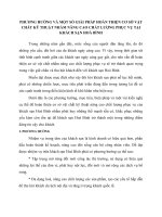 PHƯƠNG HƯỚNG VÀ MỘT SỐ GIẢI PHÁP HOÀN THIỆN CƠ SỞ VẬT CHẤT KỸ THUẬT NHẰM NÂNG CAO CHẤT LƯỢNG PHỤC VỤ TẠI KHÁCH SẠN HOÀ BÌNH