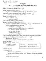 Các đề thi Máy tính điện tử Casio