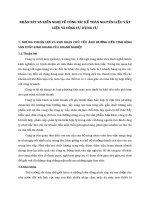 NHẬN XÉT VÀ KIẾN NGHỊ VỀ CÔNG TÁC KẾ TOÁN NGUYÊN LIỆU VẬT LIỆU VÀ CÔNG CỤ DỤNG CỤ