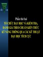 quan niệm dạy học tích cực
