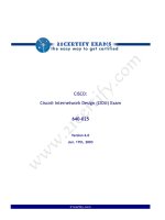 Cisco Internetwork Design Exam