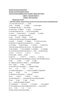 Đề thi hoc sinh giỏi lớp 9(2010-2011)