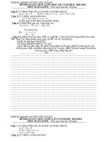 Đề khảo sát chất lượng HKI 2010-2011