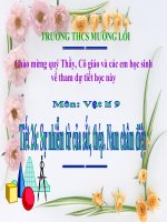 Tiết 26: Sự nhiễm từ của sắt, thép. Nam châm điện