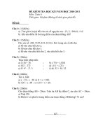 Đề mẫu thi HKI Toán 6 số 1