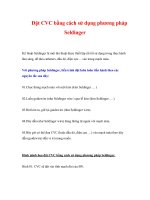 Đặt CVC bằng cách sử dụng phương pháp Seldinger