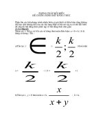 PP đổi biến để chứng minh BĐT