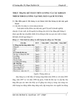 THỰC TRẠNG KẾ TOÁN TIỀN LƯƠNG VÀ CÁC KHOẢN TRÍCH THEO LƯƠNG TẠI NHÀ MÁY GẠCH TUYNEL