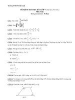 đề kiểm tra học kì 1 lớp 7