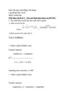 Báo cáo thí nghiệm điều khiển số Đặng Việt Hùng