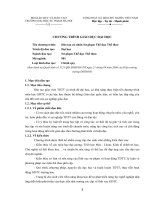 Tài liệu Chương trình Đào tạo cử nhân Sư phạm Thể dục Thể thao - ĐH Sư Phạm Hà Nội