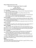 Đề thi học sinh giỏi hóa cấp thành phố