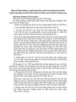 Một số định hướng và giải pháp đẩy mạnh hoạt động thị trường nhằm tăng hiệu quả tiêu thụ thuốc lá ở Nhà máy thuốc lá Thăng Long