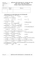 Đề thi HKI Toán 9-Năm 2010.2011