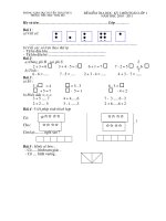 Đề KT cuối HKI- môn Toán