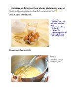 Cheesecake đơn giản theo phong cách trứng omelet