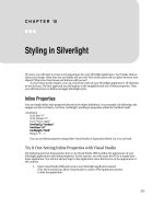 Styling in Silverlight