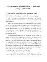 Lý luận chung về hoạt động đầu tư ra nước ngoài trong ngành dầu khí