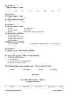 Dề thi HKI lớp 6(10-11)