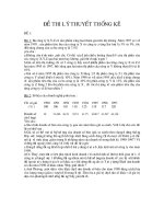 đề thi Lý thuyết thống kê kinh tế