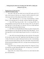Khủng hoảng tài chính toàn cầu những năm 2007 2010 và những ảnh hưởng tới Việt Nam