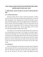 THỰC TRẠNG QUẢN LÝ NGÂN SÁCH HUYỆN BẮC SƠN TRONG NHỮNG NĂM VỪA QUA 2004  2007